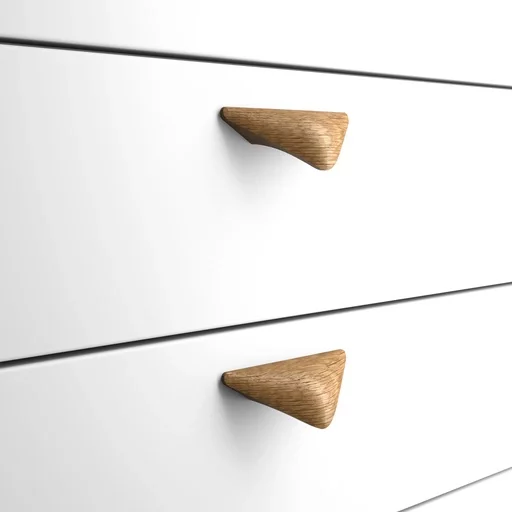 WOODEN DRAWER PULLS UNUSUALLY SHAPES. (SET OF 4 PC.)