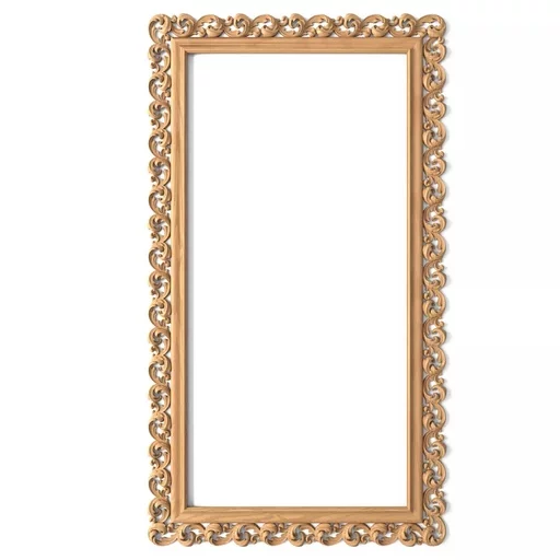 ANTIQUE STYLE ARCHITECTURAL FRAME MIRROR FROM SOLID WOOD