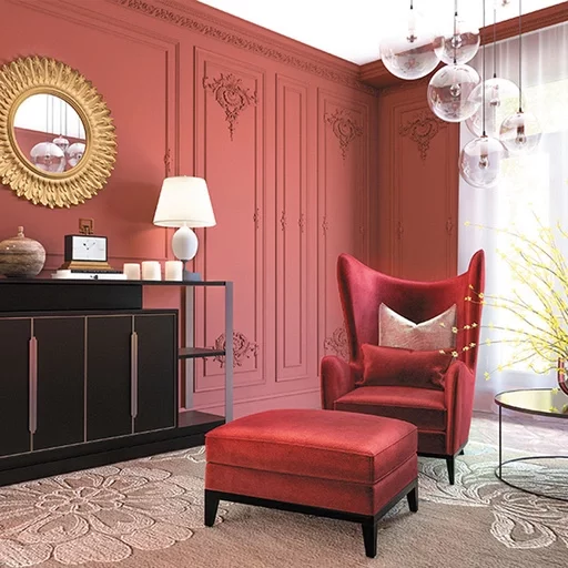FRENCH WALL PANELS WITH SHELL AND ELEMENTS OF FLORAL DESIGN