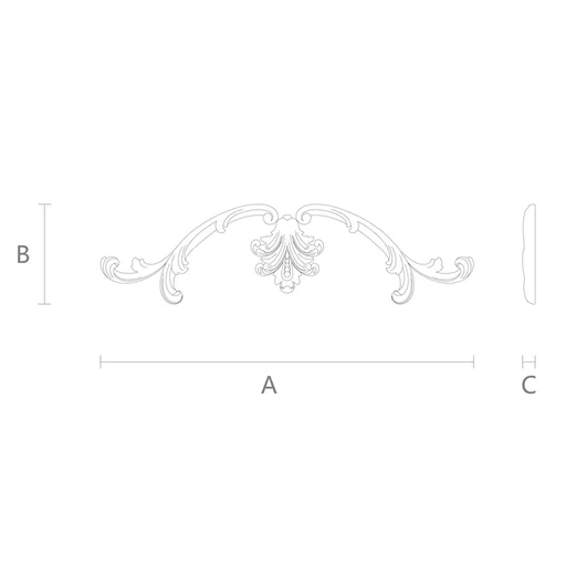 Simple carved set for symmetrical compositions