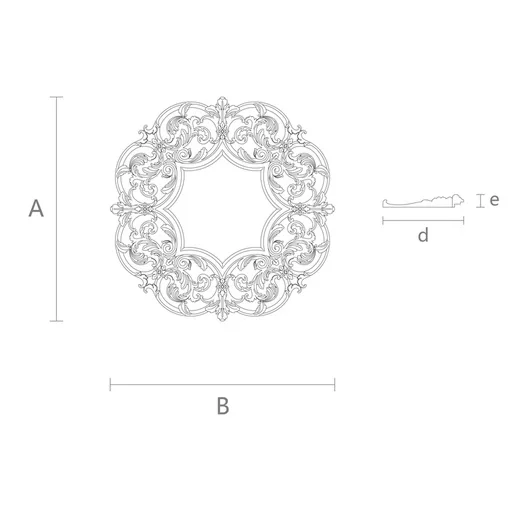 CARVED WOOD FRAME IN A MODERN CLASSIC STYLE