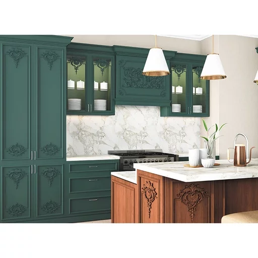 ELEGANT ACANTHUS ORNAMENT FROM SOLID WOOD