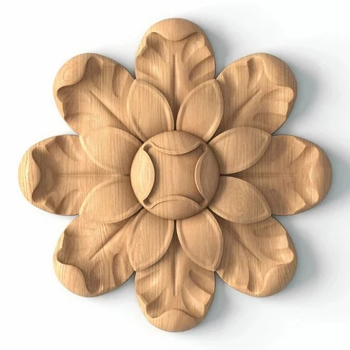 DECORATIVE ROSETTE ONLAY FLOWER