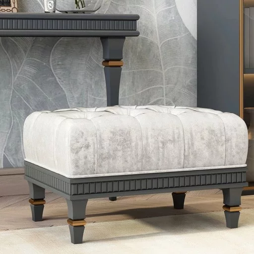 Square top furniture feet Classic style hardwood (1 PC)