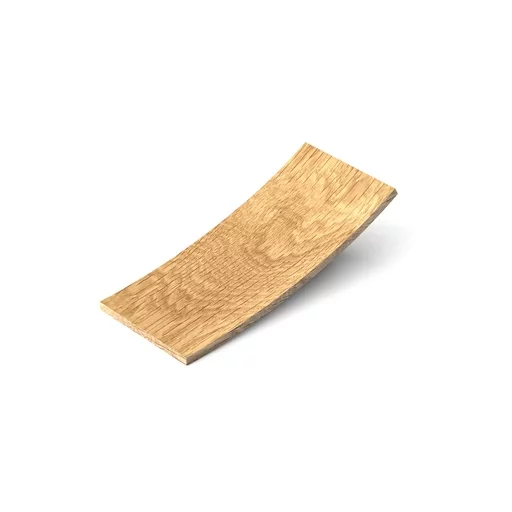 CURVED RECTANGULAR WOODEN DRAWER PULLS FROM OAK. (SET OF 4 PC.)