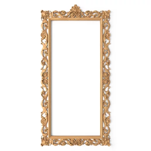 WOOD ORNATE FRAME WITH ACANTHUS LEAVES AND SCROLLS BAROQUE STYLE