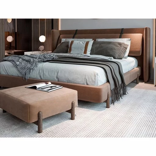 Rustic wooden furniture feet quiet luxury