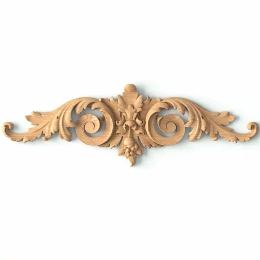 Center onlay with acanthus scrolls