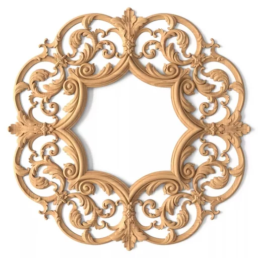 CARVED WOOD FRAME IN A MODERN CLASSIC STYLE