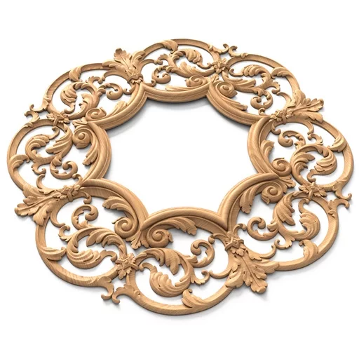 CARVED WOOD FRAME IN A MODERN CLASSIC STYLE
