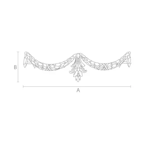 Decorative oak appliques for interior