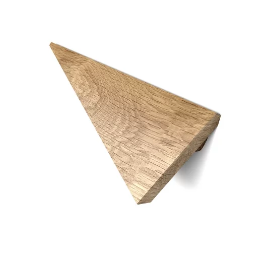 TRIANGULAR WOOD KNOBS FOR CABINETS. (SET OF 4 PC.)