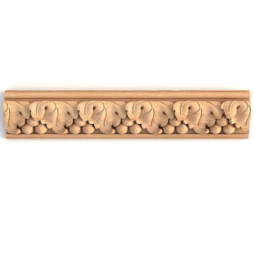 DECORATIVE MOULDING WITH GRAPE BUNCHES AND LEAVES