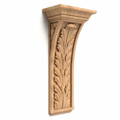 LARGE WALL CORBEL WITH ACANTHUS LEAF NEOCLASSICAL