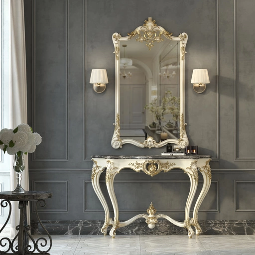 FRENCH ROCOCO STYLE CONSOLE TABLE