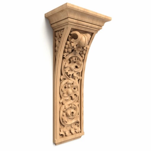 GOTHIC CORBEL WITH GRAPEWINE