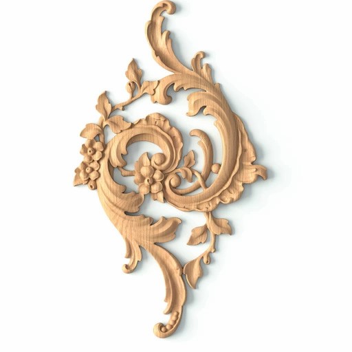 Openwork onlay spiral with acanthus leaves