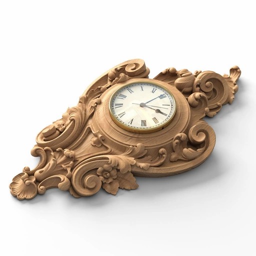 CARVED WALL CLOCK