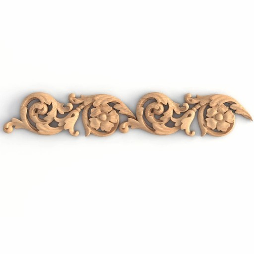PIERCED FRIEZE MOULDING WITH ACANTHUS LEAF