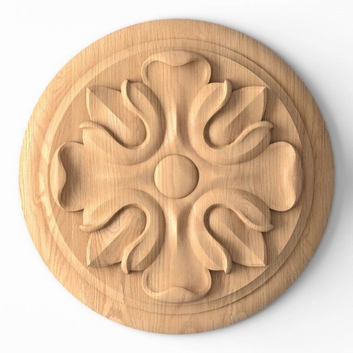 CUSTOM MADE OAK ROSETTES
