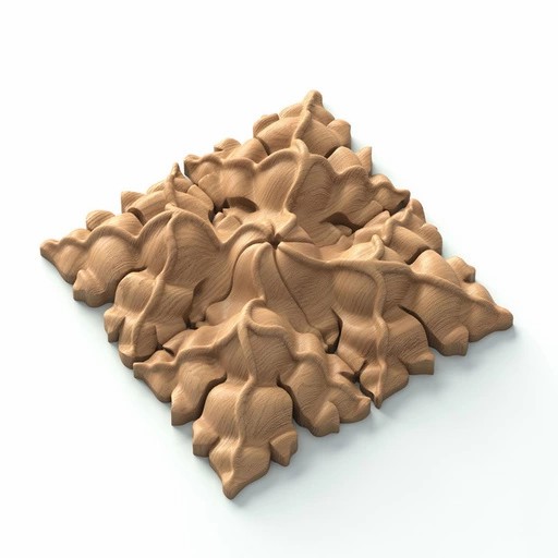 UNIQUE CARVED ROSETTE FLORAL MODERN