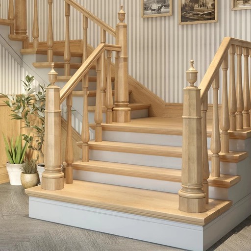 HEXAGONAL NEWEL POST WITH FINIAL