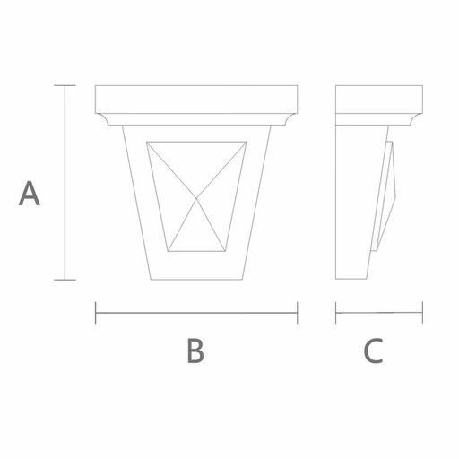 Small unique corbels geometric Art Deco