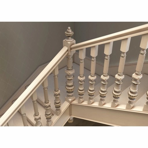 SOLID WOOD RENAISSANCE POST FOR STAIRCASE