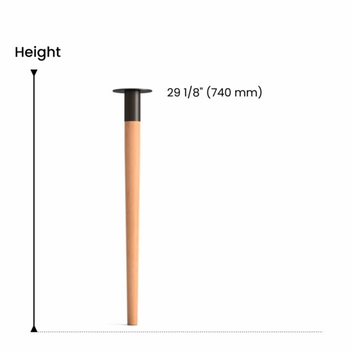 HANS WEGNER DINING TABLE LEG WITH BLACK TOP