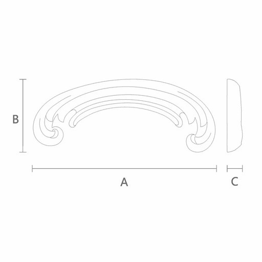Small decorative wood appliques