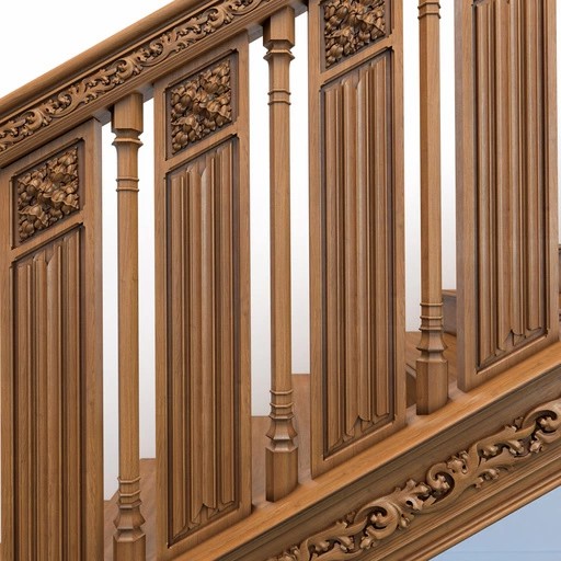 GOTHIC NARROW WOOD STAIRCASE SPINDLES