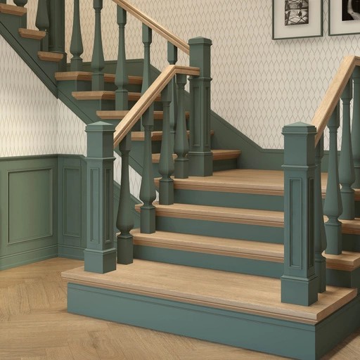 UNFINISHED SOLID WOOD BOX NEWEL POST