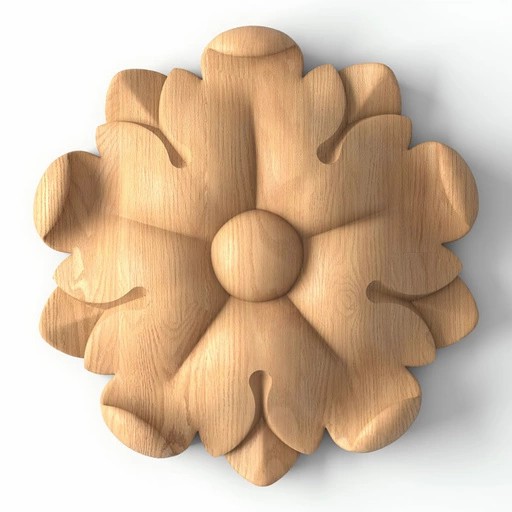 SMALL CARVED ROSETTE FLORAL CLASSIC