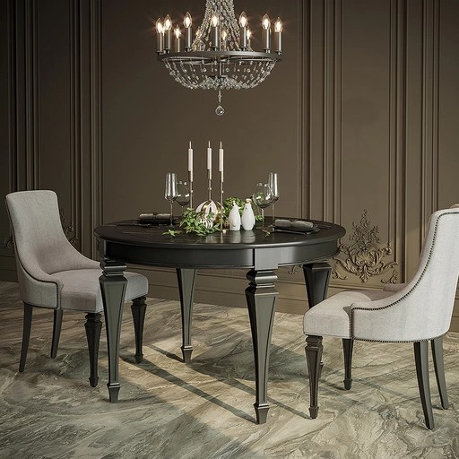 Large tapered unique table legs with carved elements (1 PC)