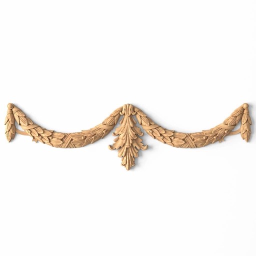 Decorative oak appliques for interior