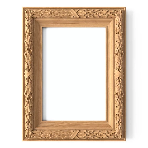 VICTORIAN WALL-MOUNTED CARVED FRAME MIRROR FROM WOOD