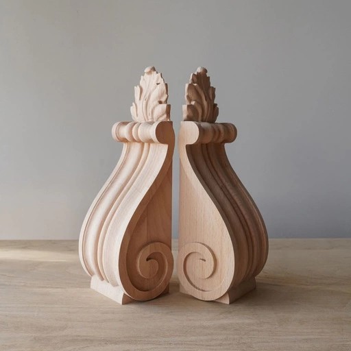 Oak bracket for staircase Neoclassical
