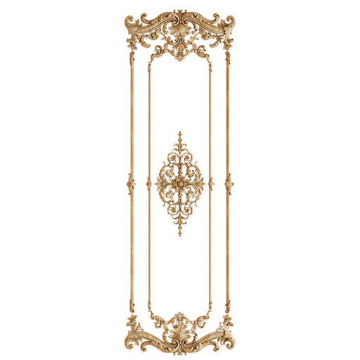 ORNATE FRENCH WALL PANELING WITH SCROLLS, PALMETTES AND FLORAL ELEMENTS
