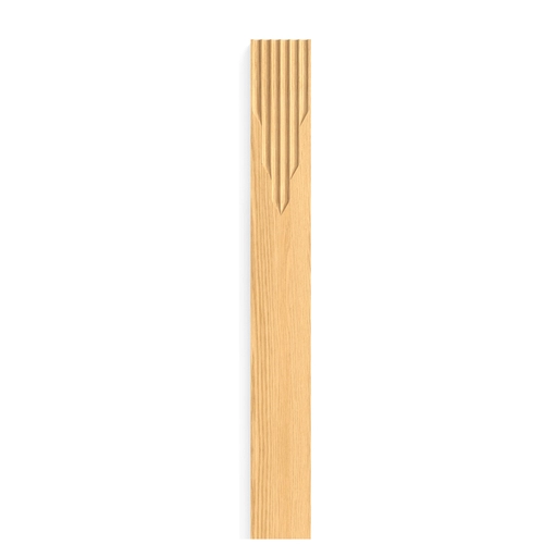 HANDCRAFTED HARDWOOD PILASTER WITH FLUTES