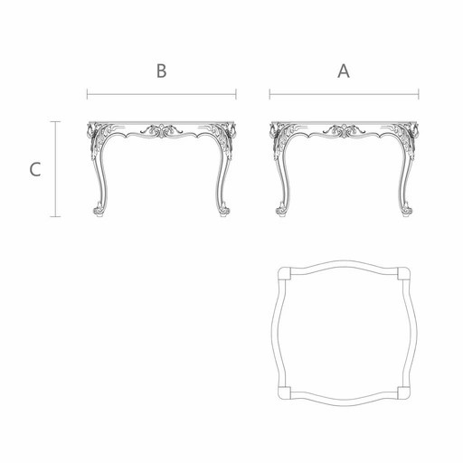 UNPAINTED VINTAGE STYLE WOODEN COFFEE TABLE FRAME