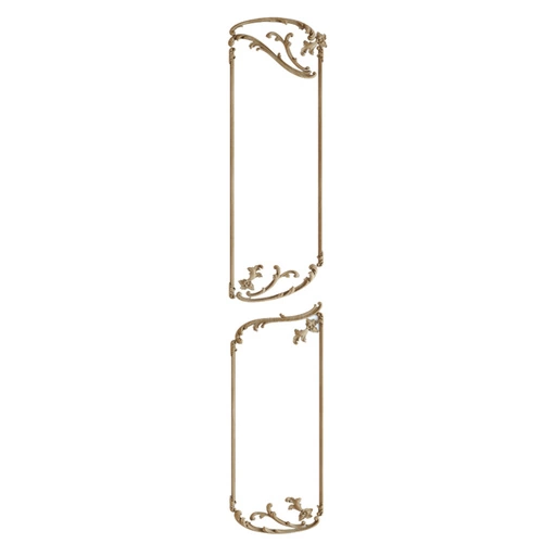 CARVED FRAME MOULDING WOOD WALL DECOR FLORAL ORNAMENT