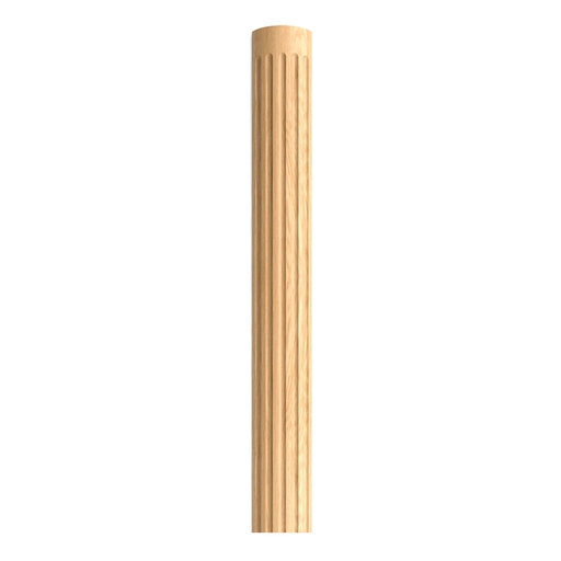 HALF-ROUND HARDWOOD PILASTER FOR INTERIOR