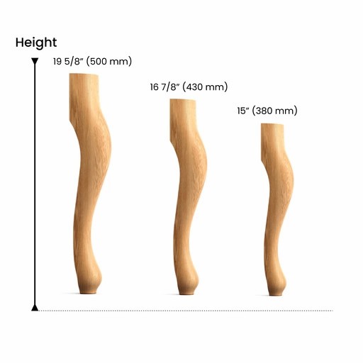Queen Anne table legs quiet luxury (1 PC)