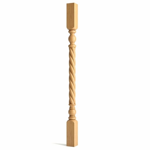 SOLID WOOD TWISTED SPINDLE FOR STAIRCASE DECORATION