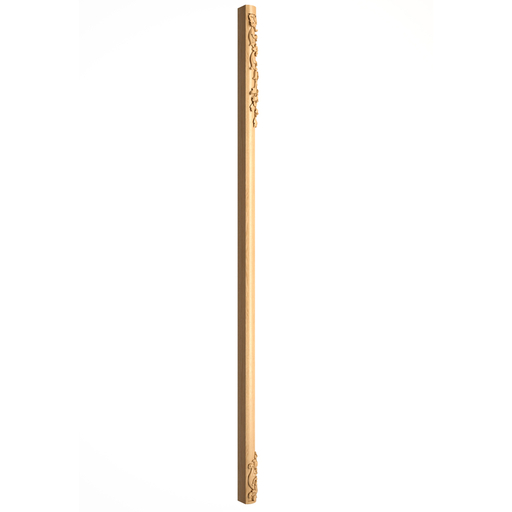 HANDCRAFTED FLORAL CORNER COLUMN FROM WOOD
