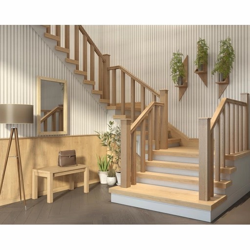 SQUARE SOLID WOOD NEWEL POST