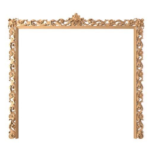 BAROQUE STYLE WOODEN FRAME FOR TV ZONE DECORATING