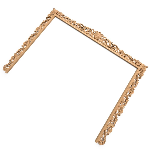 BAROQUE STYLE WOODEN FRAME FOR TV ZONE DESIGN