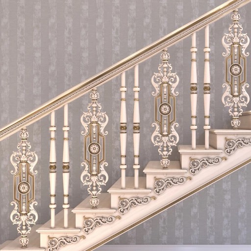 OPENWORK BAROQUE STYLE BEECH STAIRCASE BALUSTER