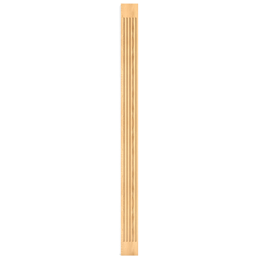 UNFINISHED DECORATIVE PILASTER FROM SOLID WOOD